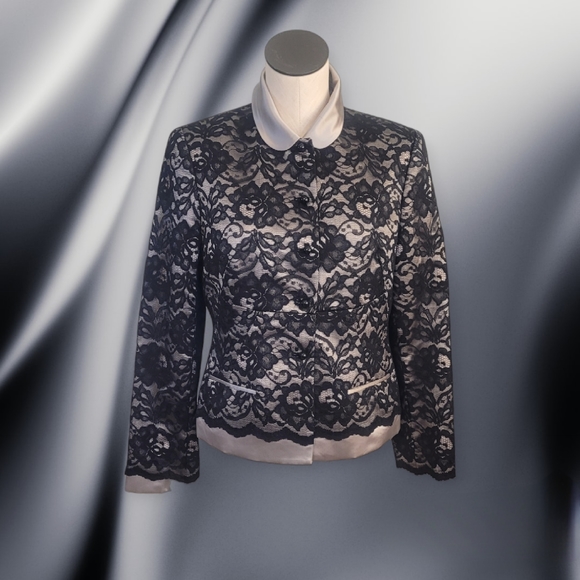 Satin and Lace Jacket - Picture 1 of 4